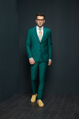 COSTUM CASUAL VERDE ANTHONY SINGLE BREASTED