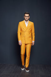 COSTUM CASUAL GALBEN WYATT DOUBLE BREASTED