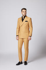 COSTUM CASUAL BEJ CHASE DOUBLE BREASTED