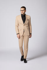 COSTUM CASUAL CREM DOMINIC SINGLE BREASTED