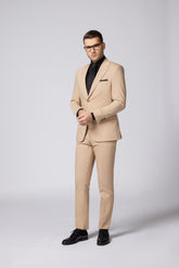 COSTUM CASUAL CREM DOMINIC SINGLE BREASTED