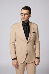 COSTUM CASUAL CREM DOMINIC SINGLE BREASTED