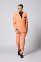 COSTUM CASUAL PEACH DAVID DOUBLE BREASTED