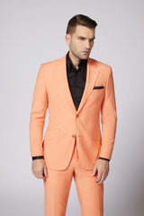 COSTUM CASUAL PEACH DANIEL SINGLE BREASTED