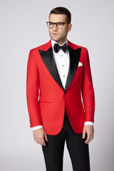 COSTUM CEREMONIE ROȘU JOHN SINGLE BREASTED