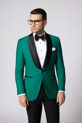 COSTUM CEREMONIE VERDE RYAN SINGLE BREASTED
