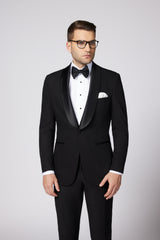COSTUM CEREMONIE NEGRU ETHAN SINGLE BREASTED
