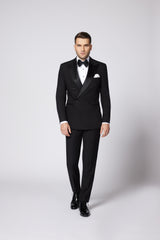 COSTUM CEREMONIE NEGRU NOAH DOUBLE BREASTED