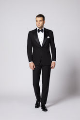 COSTUM CEREMONIE NEGRU JACOB SINGLE BREASTED