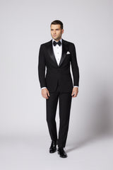 COSTUM CEREMONIE NEGRU JACOB SINGLE BREASTED