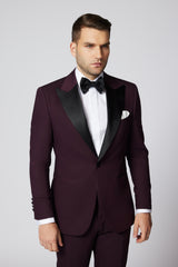 COSTUM CEREMONIE BURGUNDY DANIEL SINGLE BREASTED