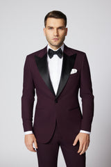 COSTUM CEREMONIE BURGUNDY DANIEL SINGLE BREASTED