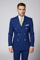 COSTUM CASUAL BEJ CALEB DOUBLE BREASTED