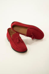 Tassel Loafer Suede culoare Burgundy (piele întoarsă) – mocasin – Giovanni