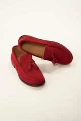 Tassel Loafer Suede culoare Burgundy (piele întoarsă) – mocasin – Giovanni