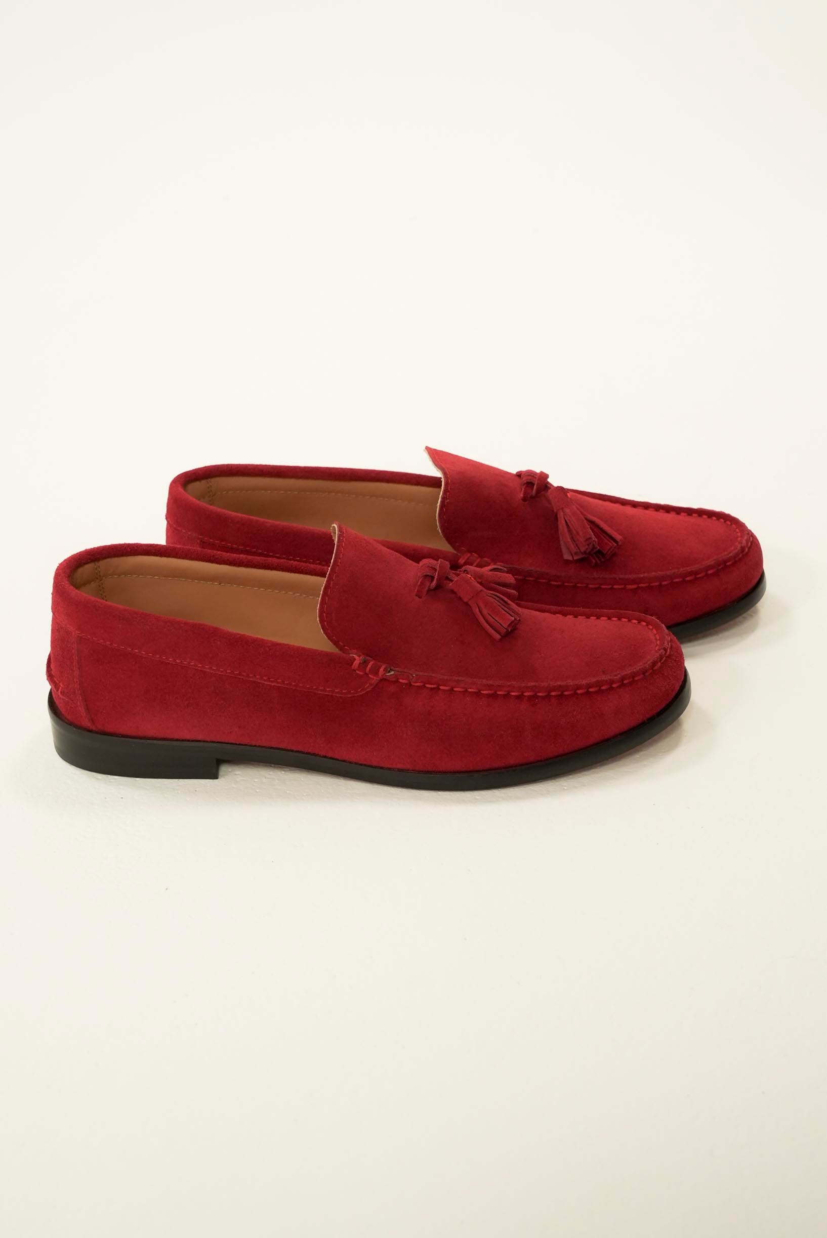 Tassel Loafer Suede culoare Burgundy (piele întoarsă) – mocasin – Giovanni