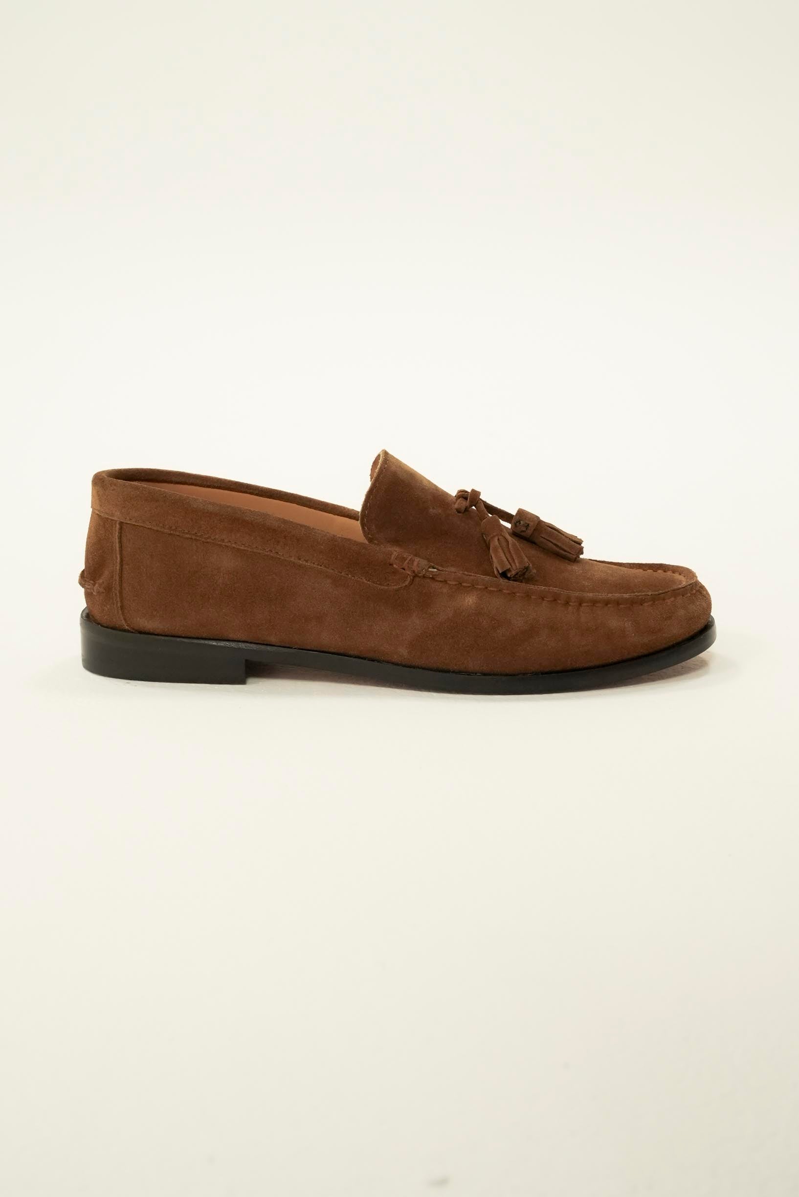 Tassel Loafer Suede (piele întoarsă) maro gold – mocasin – Diego