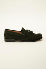 Tassel Loafer Suede (piele întoarsă) verde oliv – mocasin – Lorenzo