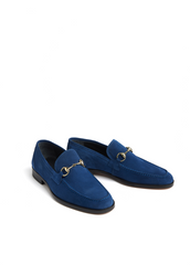 Loaferi Blue Suede Sophistication